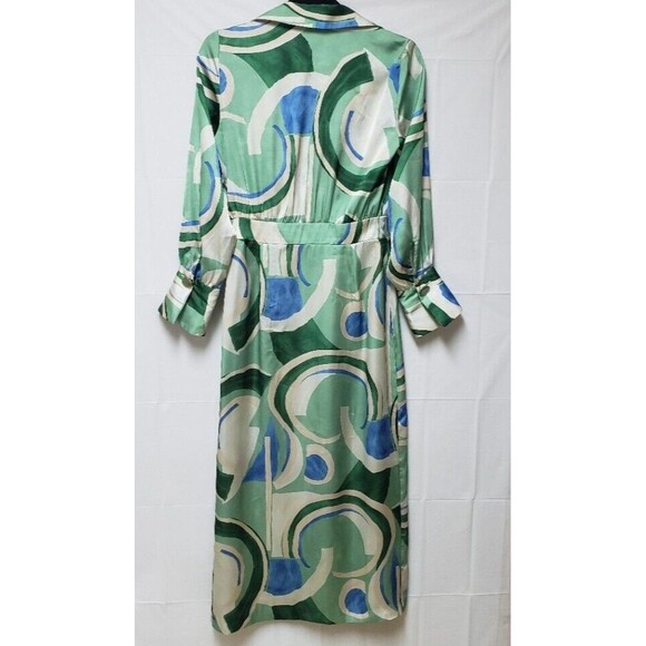 Zara Women’s Flowy Long Sleeve Maxi Cocktail Party Formal  Chic Dress XS NWT - Picture 2 of 16